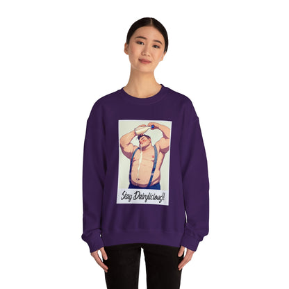 Stay Dairylicious Sweatshirt - Bold and Dairy - Inspired Style - Sweatshirt - The Lucky Wombat
