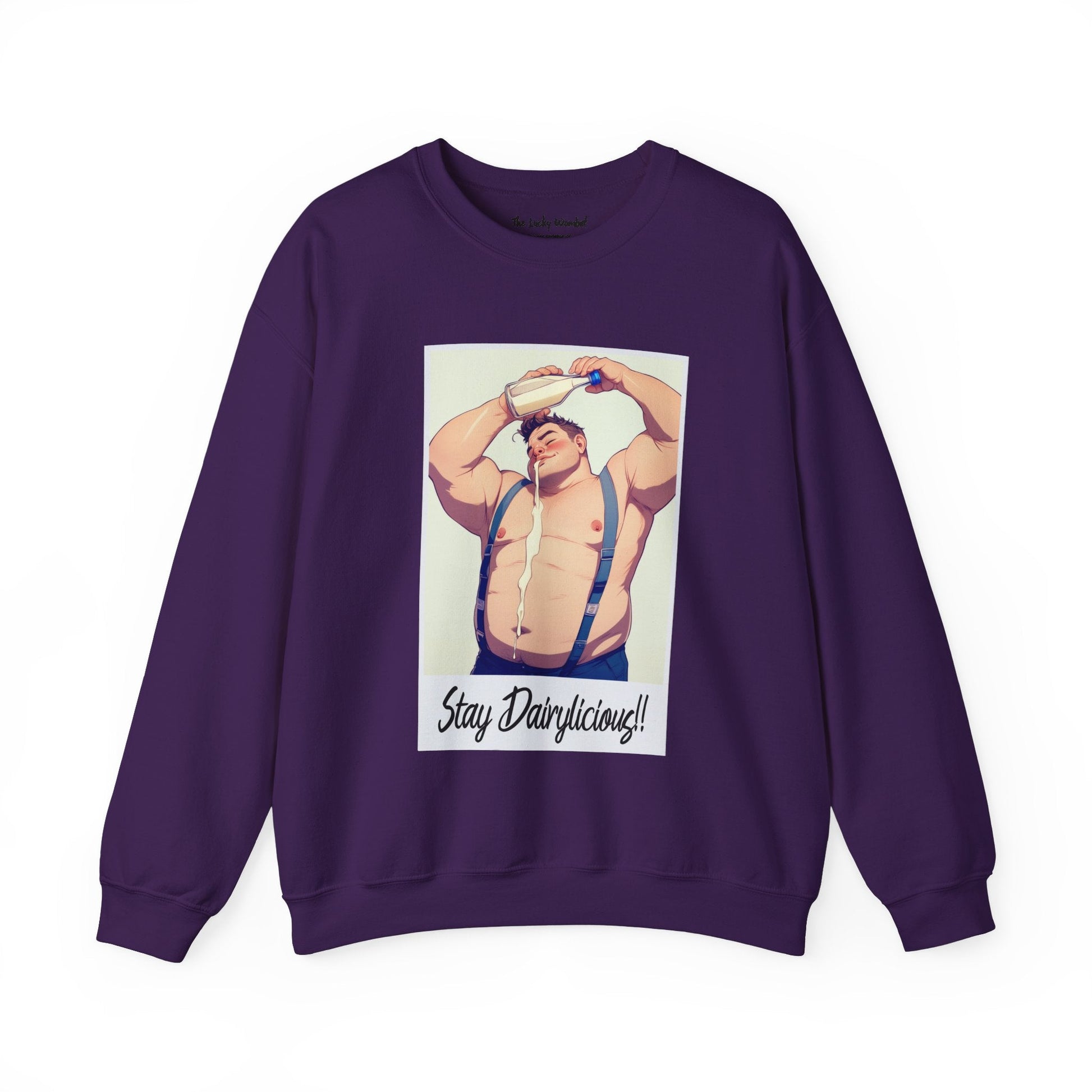 Stay Dairylicious Sweatshirt - Bold and Dairy - Inspired Style - Sweatshirt - The Lucky Wombat
