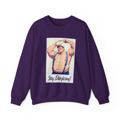 Stay Dairylicious Sweatshirt - Bold and Dairy - Inspired Style - Sweatshirt - The Lucky Wombat