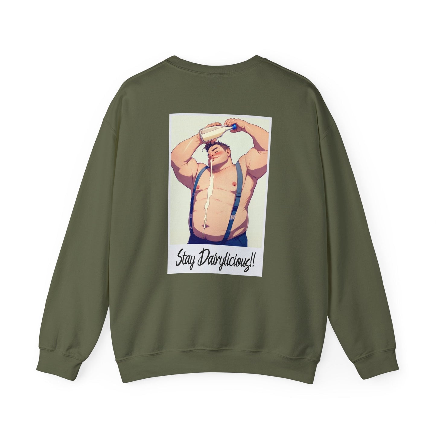 Stay Dairylicious Sweatshirt - Bold and Dairy - Inspired Style - Sweatshirt - The Lucky Wombat