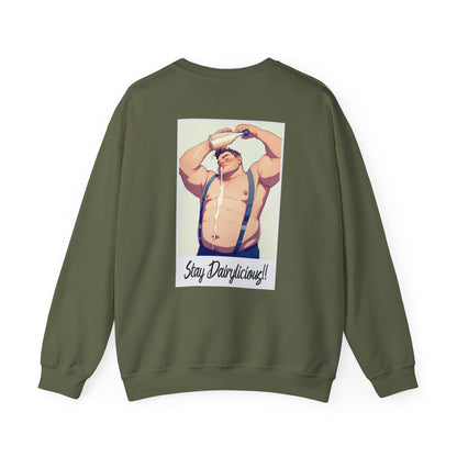 Stay Dairylicious Sweatshirt - Bold and Dairy - Inspired Style - Sweatshirt - The Lucky Wombat