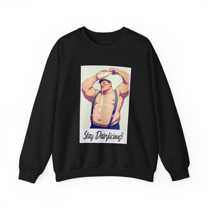 Stay Dairylicious Sweatshirt - Bold and Dairy - Inspired Style - Sweatshirt - The Lucky Wombat
