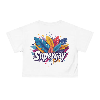 Supergay Crop Top - All Over Prints - The Lucky Wombat