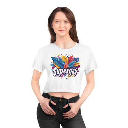 Supergay Crop Top - All Over Prints - The Lucky Wombat