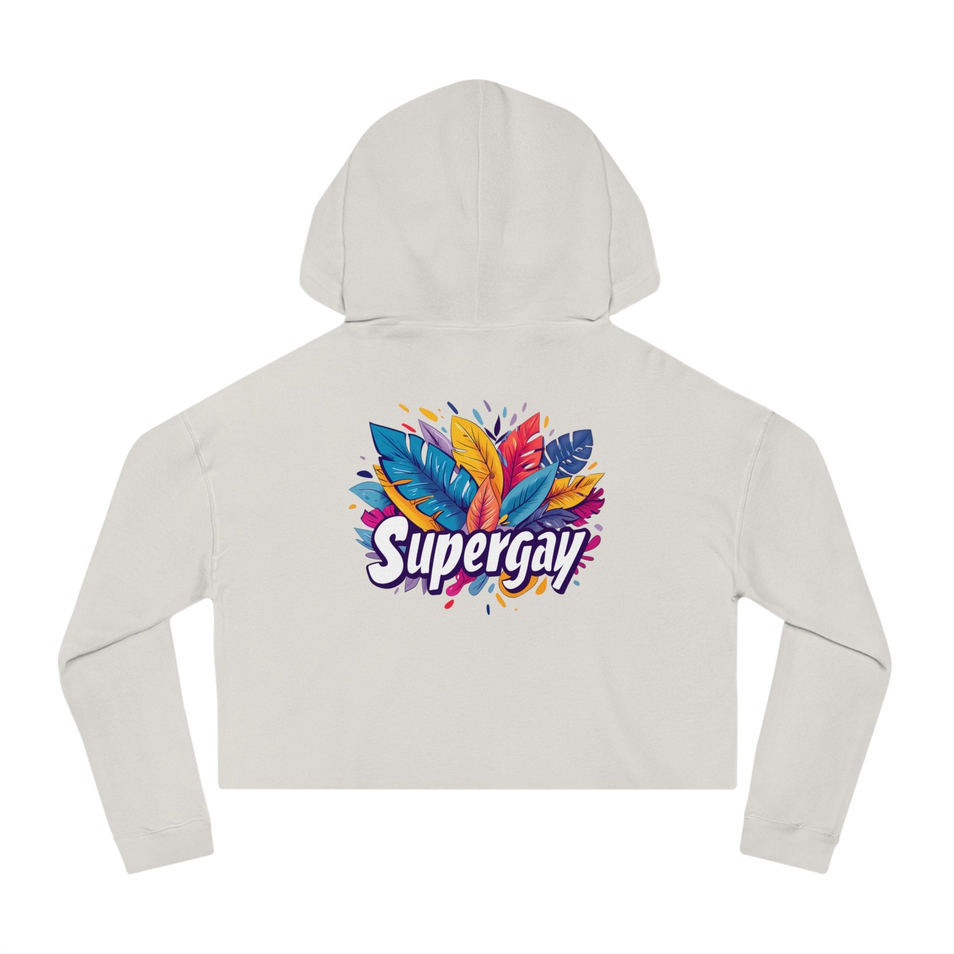Supergay Cropped Hoodie – Bold, Vibrant & Unapologetic Pride - Hoodie - The Lucky Wombat