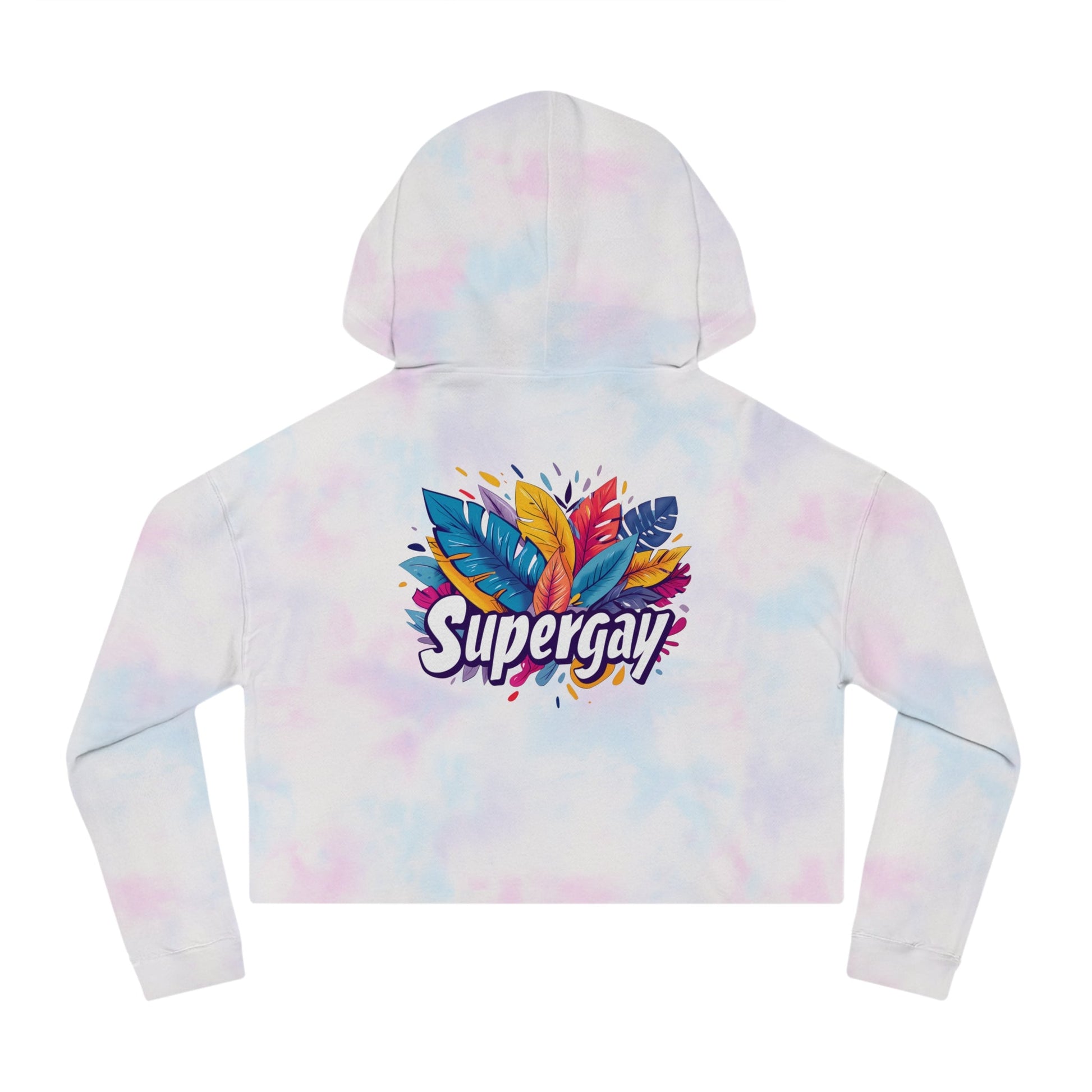 Supergay Cropped Hoodie – Bold, Vibrant & Unapologetic Pride - Hoodie - The Lucky Wombat