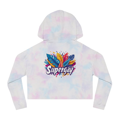Supergay Cropped Hoodie – Bold, Vibrant & Unapologetic Pride - Hoodie - The Lucky Wombat