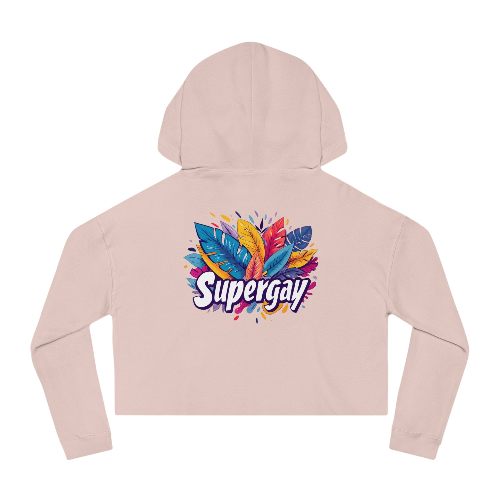 Supergay Cropped Hoodie – Bold, Vibrant & Unapologetic Pride - Hoodie - The Lucky Wombat