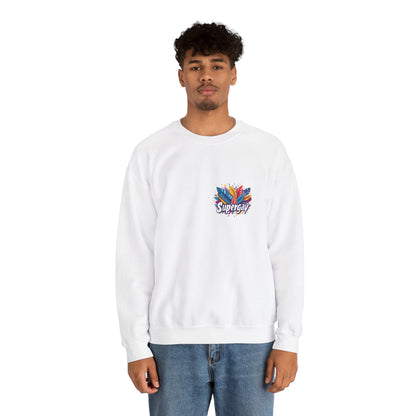 Supergay | heart - side print - Unisex Sweatshirt - Sweatshirt - The Lucky Wombat