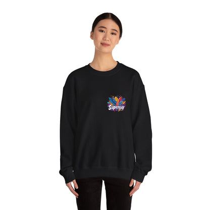 Supergay | heart - side print - Unisex Sweatshirt - Sweatshirt - The Lucky Wombat