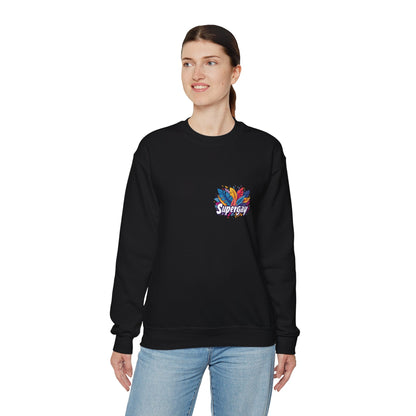 Supergay | heart - side print - Unisex Sweatshirt - Sweatshirt - The Lucky Wombat