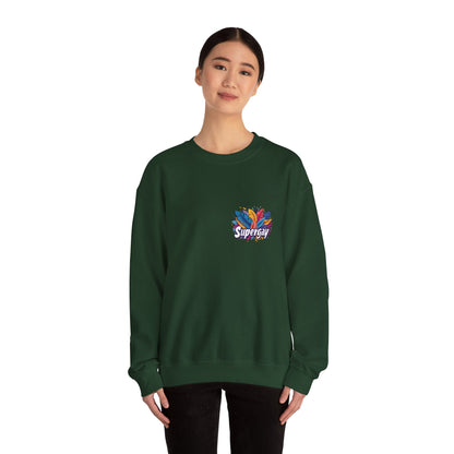 Supergay | heart - side print - Unisex Sweatshirt - Sweatshirt - The Lucky Wombat