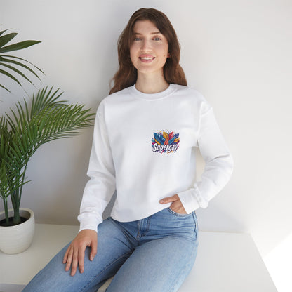 Supergay | heart - side print - Unisex Sweatshirt - Sweatshirt - The Lucky Wombat
