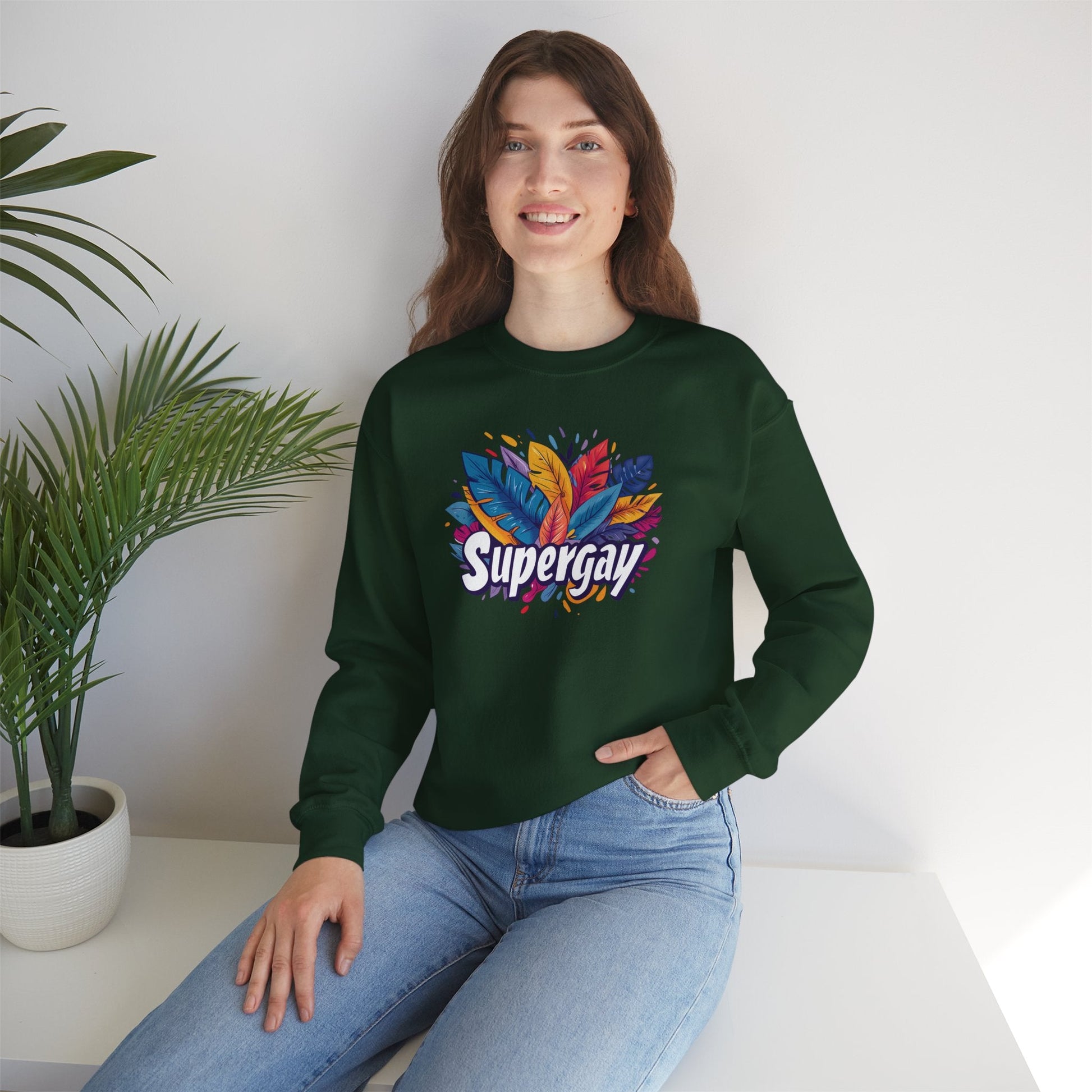 Supergay Unisex Sweatshirt - Sweatshirt - The Lucky Wombat