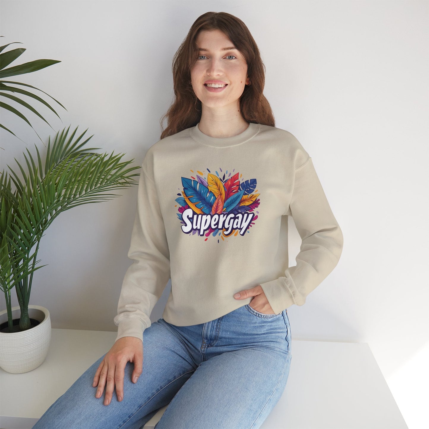 Supergay Unisex Sweatshirt - Sweatshirt - The Lucky Wombat