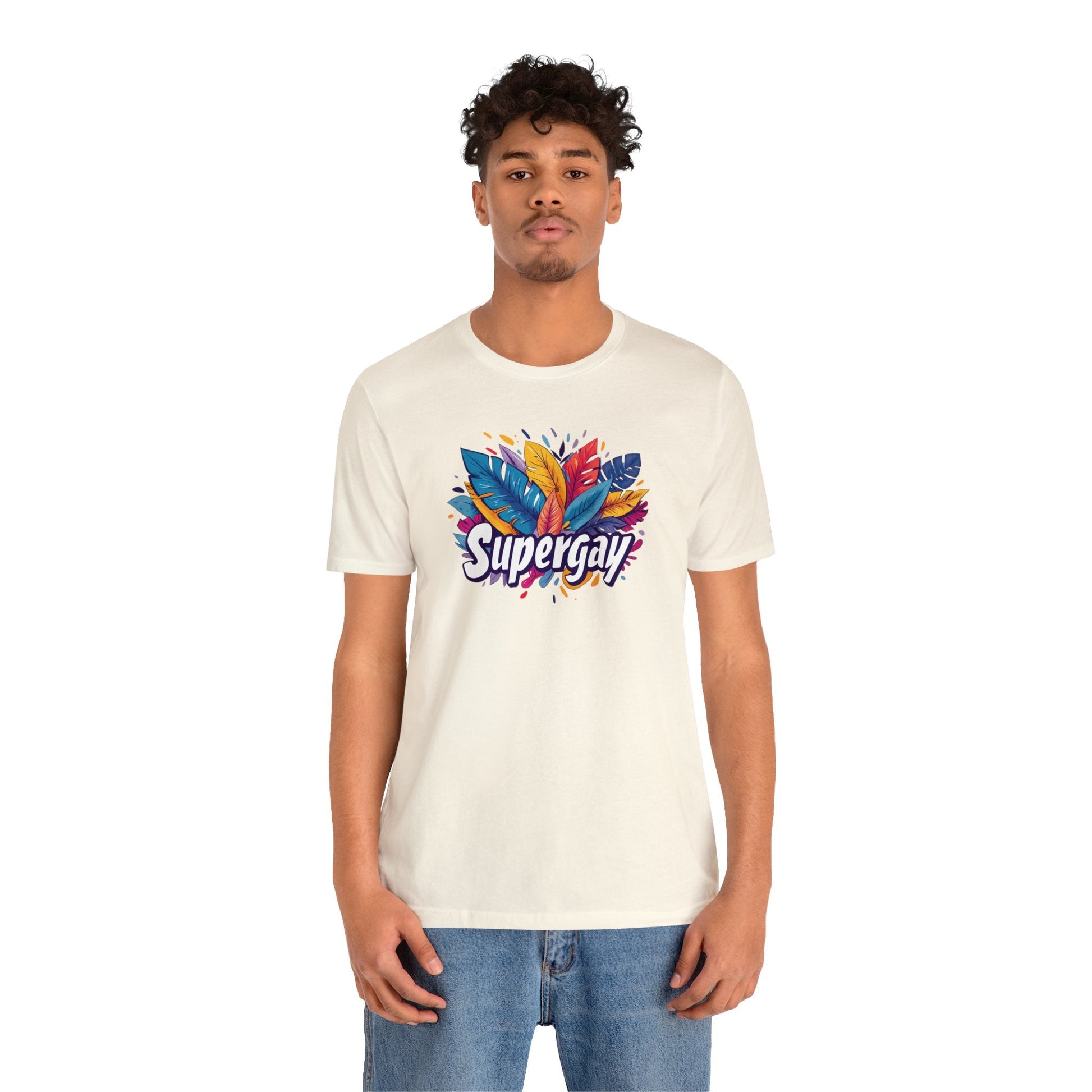 Supergay Unisex T-shirt - T-Shirt - Natural | The Lucky Wombat