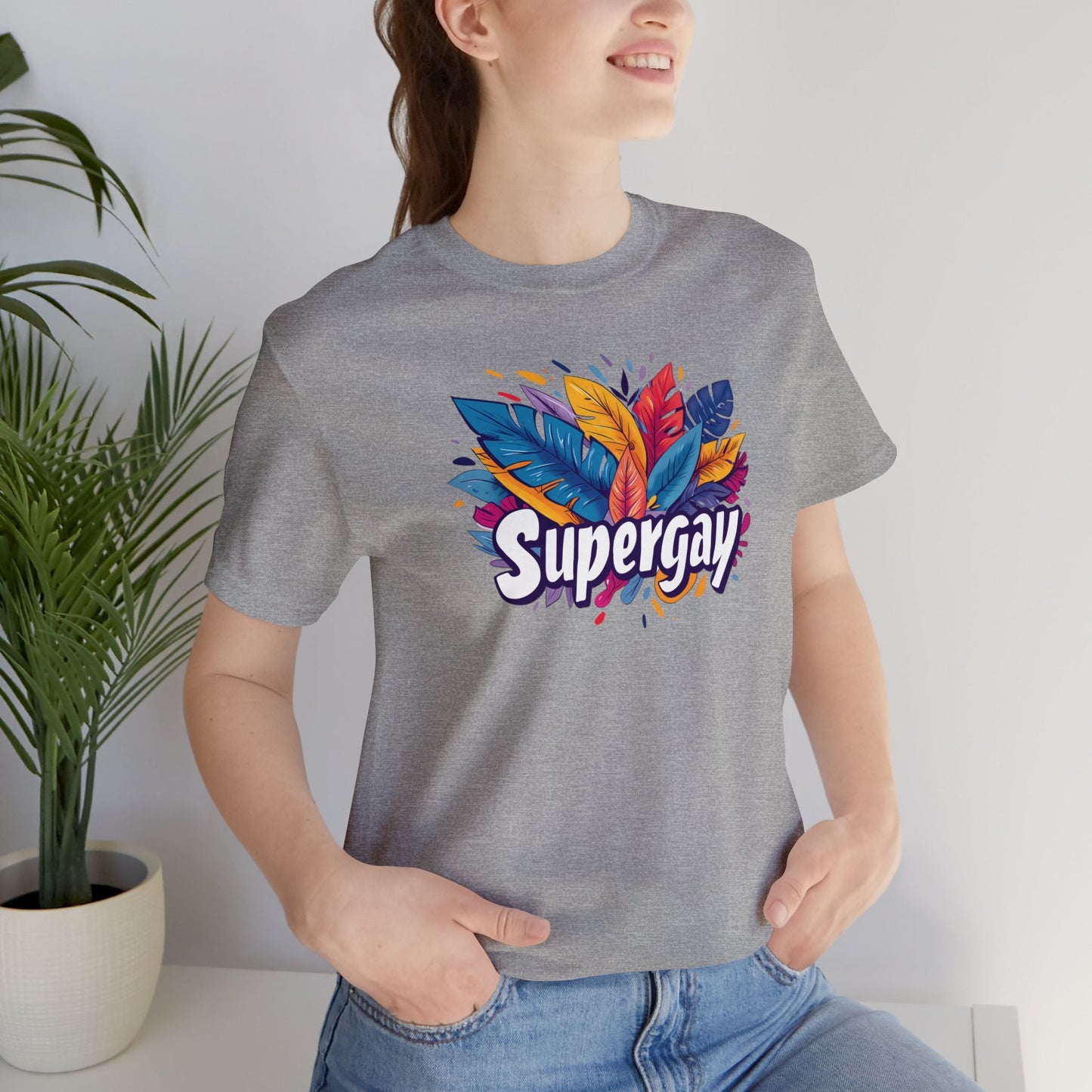 Supergay Unisex T-shirt - T-Shirt - Natural | The Lucky Wombat