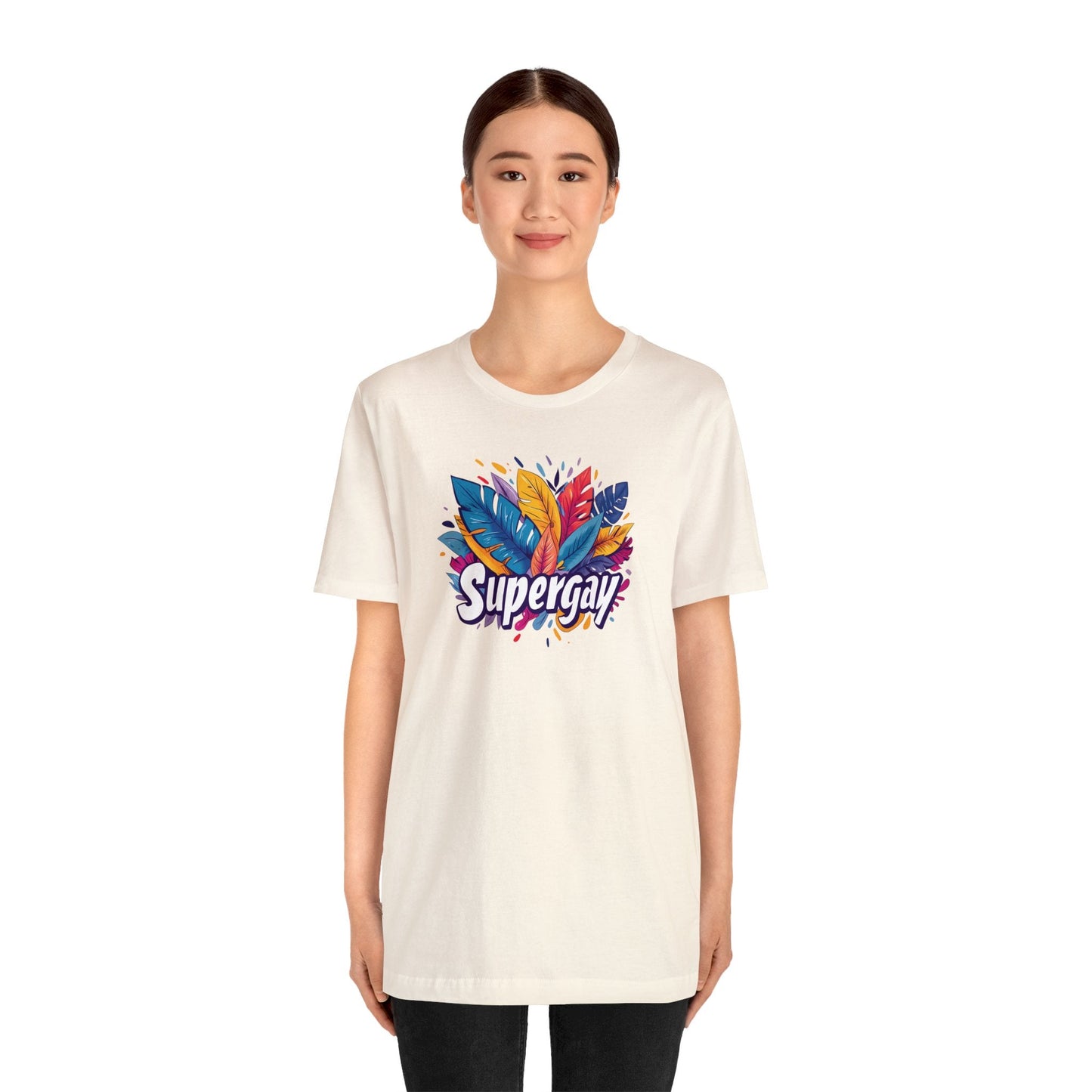 Supergay Unisex T-shirt - T-Shirt - Natural | The Lucky Wombat