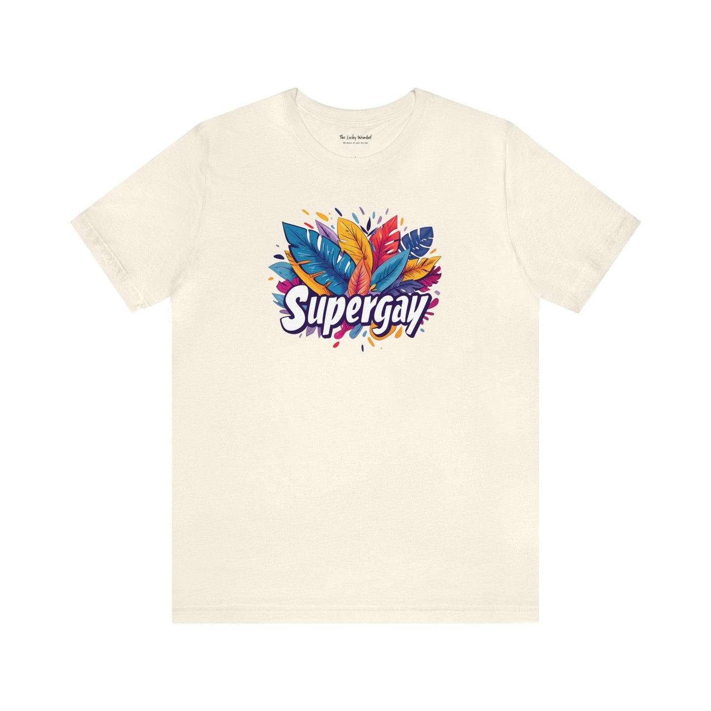 Supergay Unisex T-shirt - T-Shirt - Natural | The Lucky Wombat