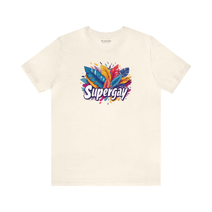 Supergay Unisex T-shirt - T-Shirt - Natural | The Lucky Wombat