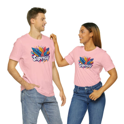 Supergay Unisex T-shirt - T-Shirt - Pink - S - The Lucky Wombat