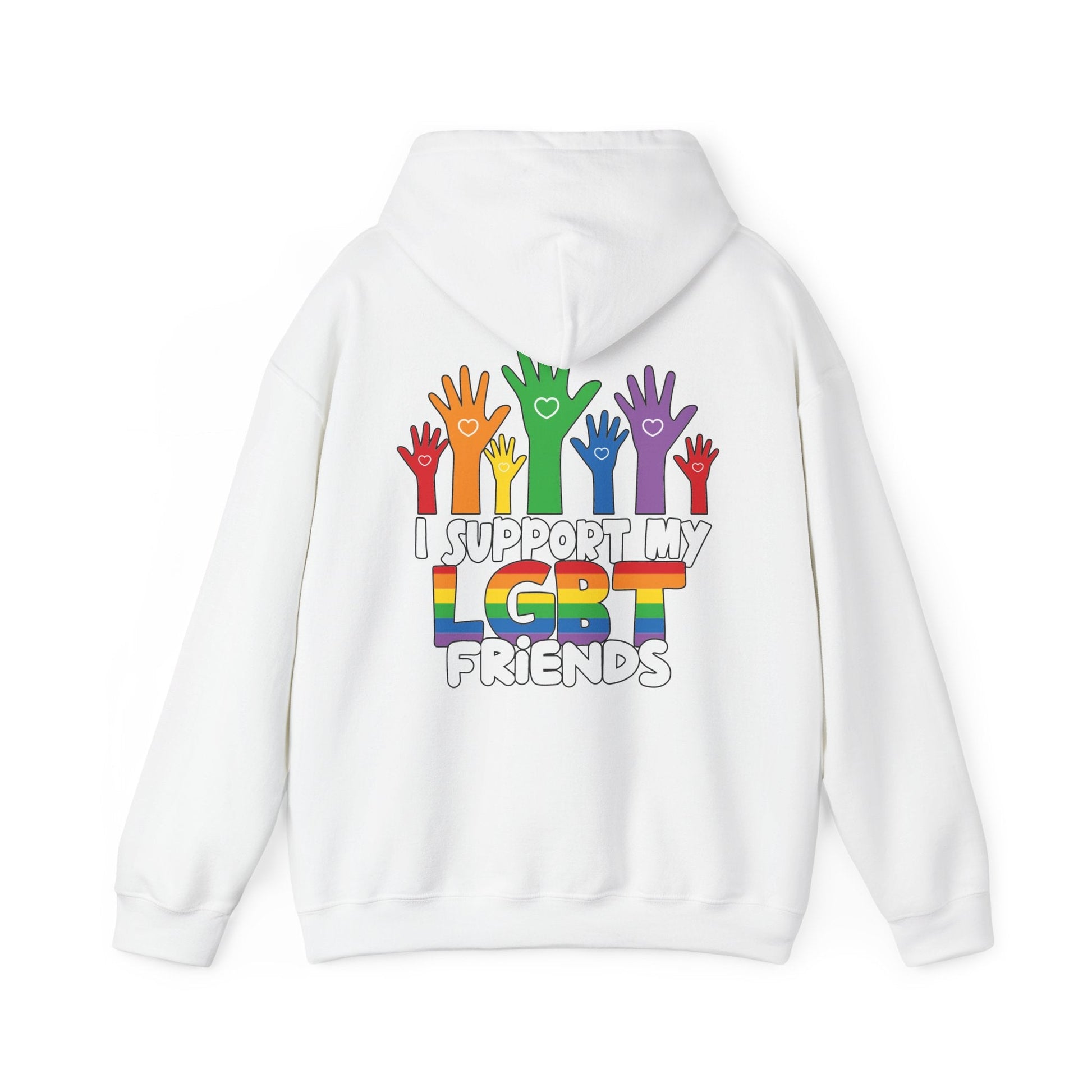 Support My LGBT Friends Hoodie - Hoodie - The Lucky Wombat