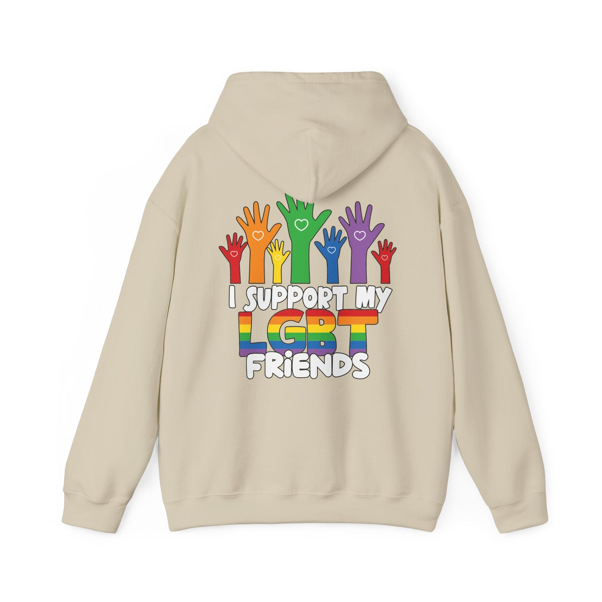 Support My LGBT Friends Hoodie - Hoodie - The Lucky Wombat
