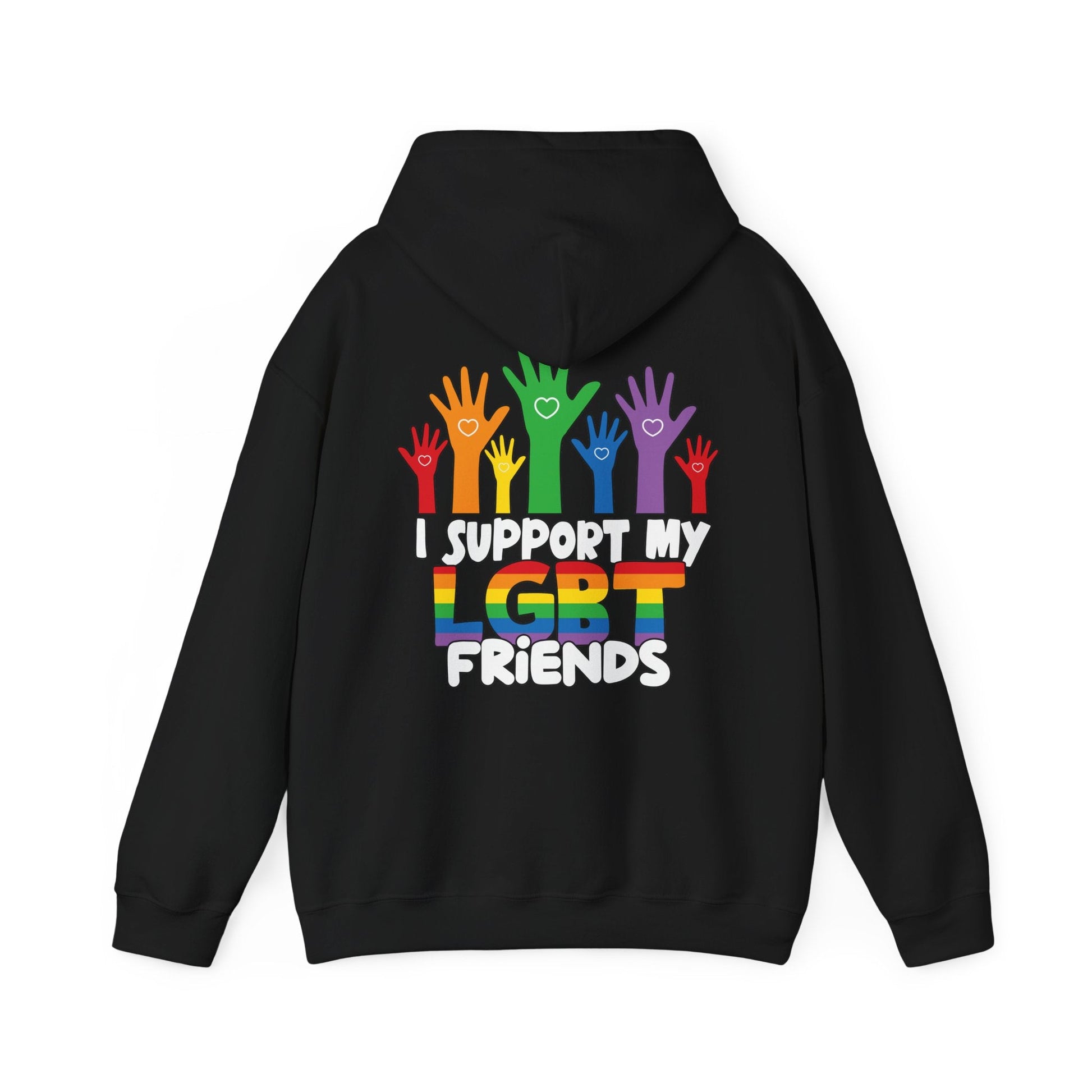 Support My LGBT Friends Hoodie - Hoodie - The Lucky Wombat