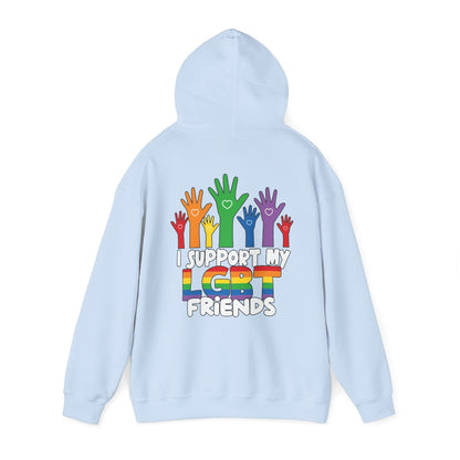 Support My LGBT Friends Hoodie - Hoodie - The Lucky Wombat