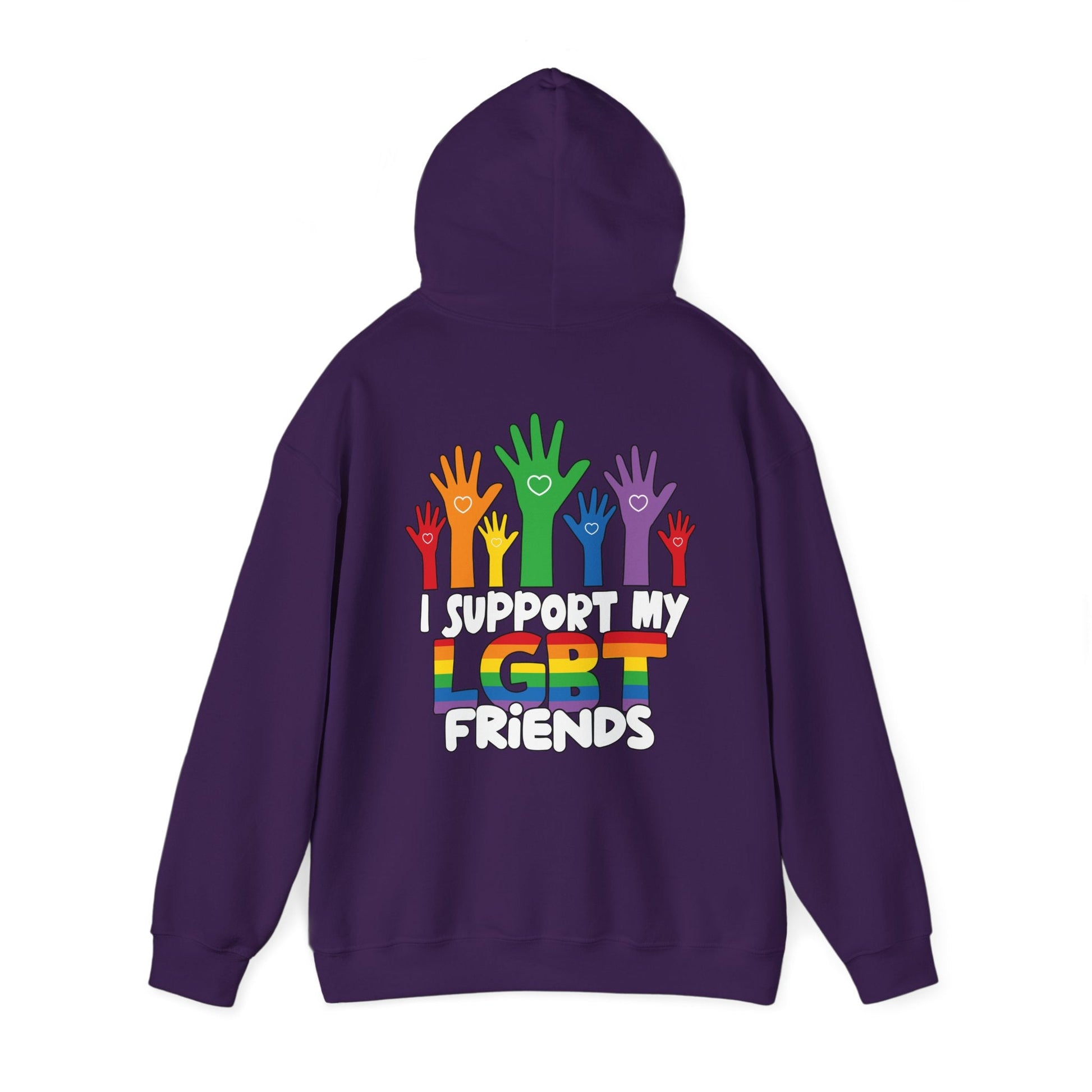 Support My LGBT Friends Hoodie - Hoodie - The Lucky Wombat