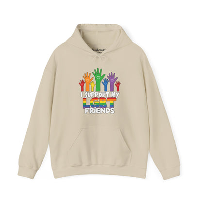 Support My LGBT Friends Hoodie - Hoodie - The Lucky Wombat