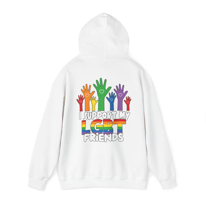 Support My LGBT Friends Hoodie - Hoodie - The Lucky Wombat