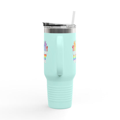 Support my LGBT Friends Insulated Travel Mug - Mug - The Lucky Wombat