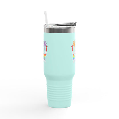 Support my LGBT Friends Insulated Travel Mug - Mug - The Lucky Wombat