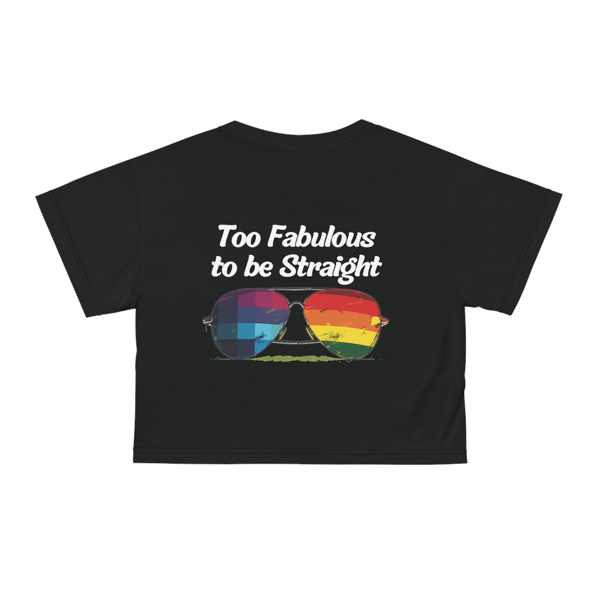 Too Fabulous to be Straight - Crop Top - All Over Prints - The Lucky Wombat