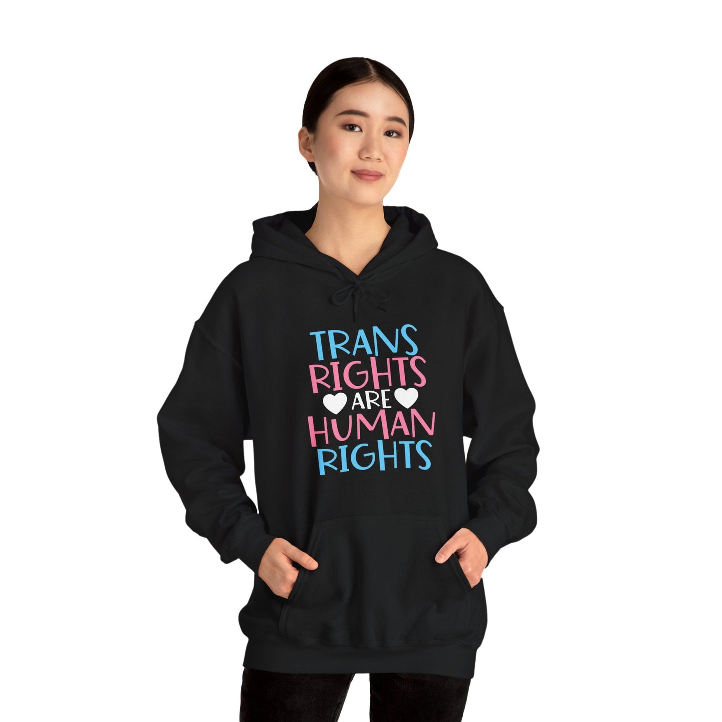 Trans Rights are Human Rights Hoodie - Hoodie - The Lucky Wombat