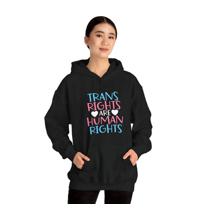 Trans Rights are Human Rights Hoodie - Hoodie - The Lucky Wombat
