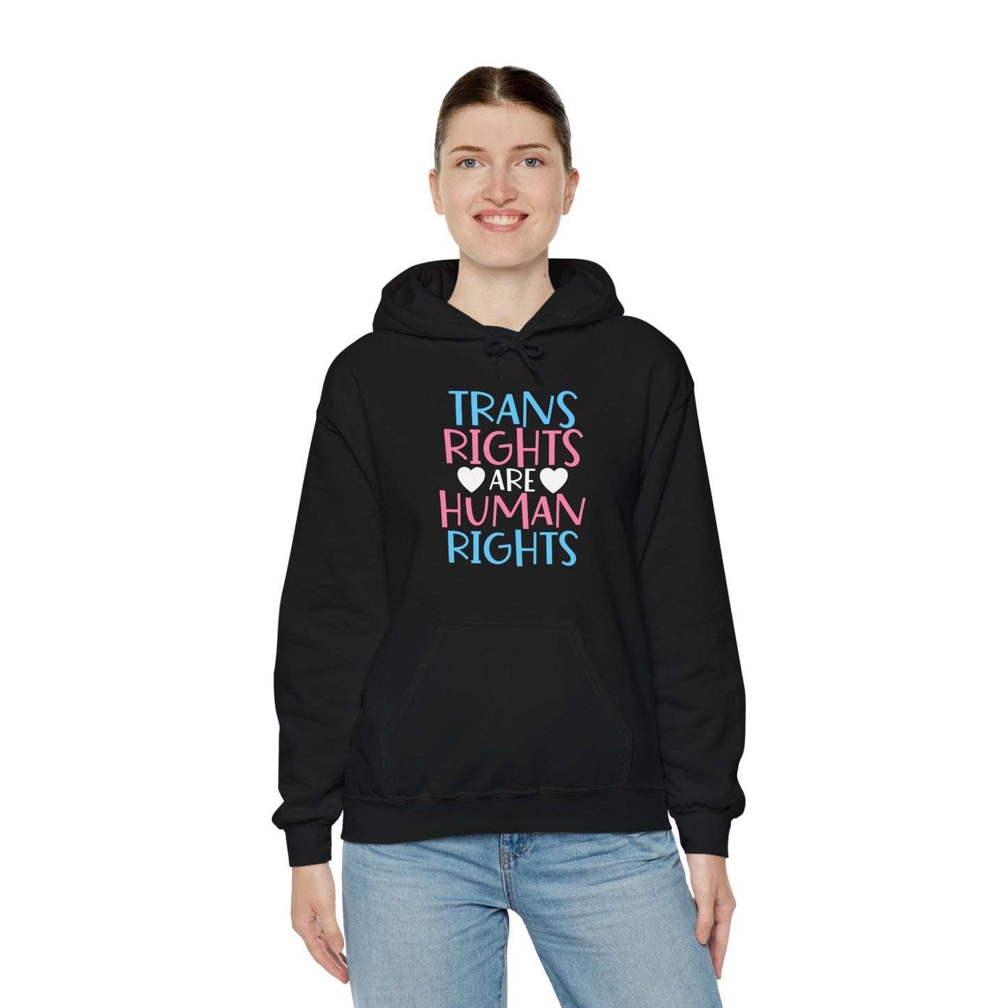 Trans Rights are Human Rights Hoodie - Hoodie - The Lucky Wombat