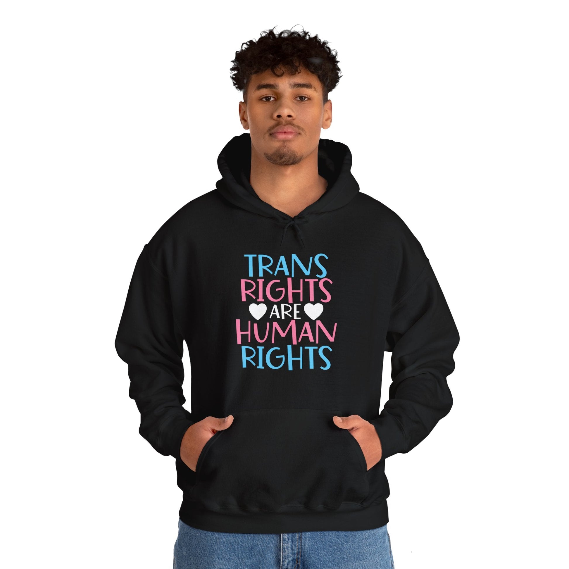 Trans Rights are Human Rights Hoodie - Hoodie - The Lucky Wombat