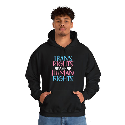 Trans Rights are Human Rights Hoodie - Hoodie - The Lucky Wombat