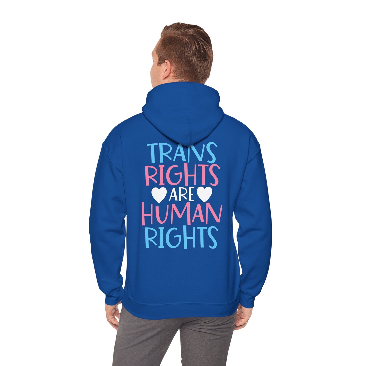 Trans Rights are Human Rights Hoodie - Hoodie - The Lucky Wombat