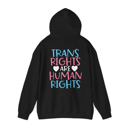 Trans Rights are Human Rights Hoodie - Hoodie - The Lucky Wombat