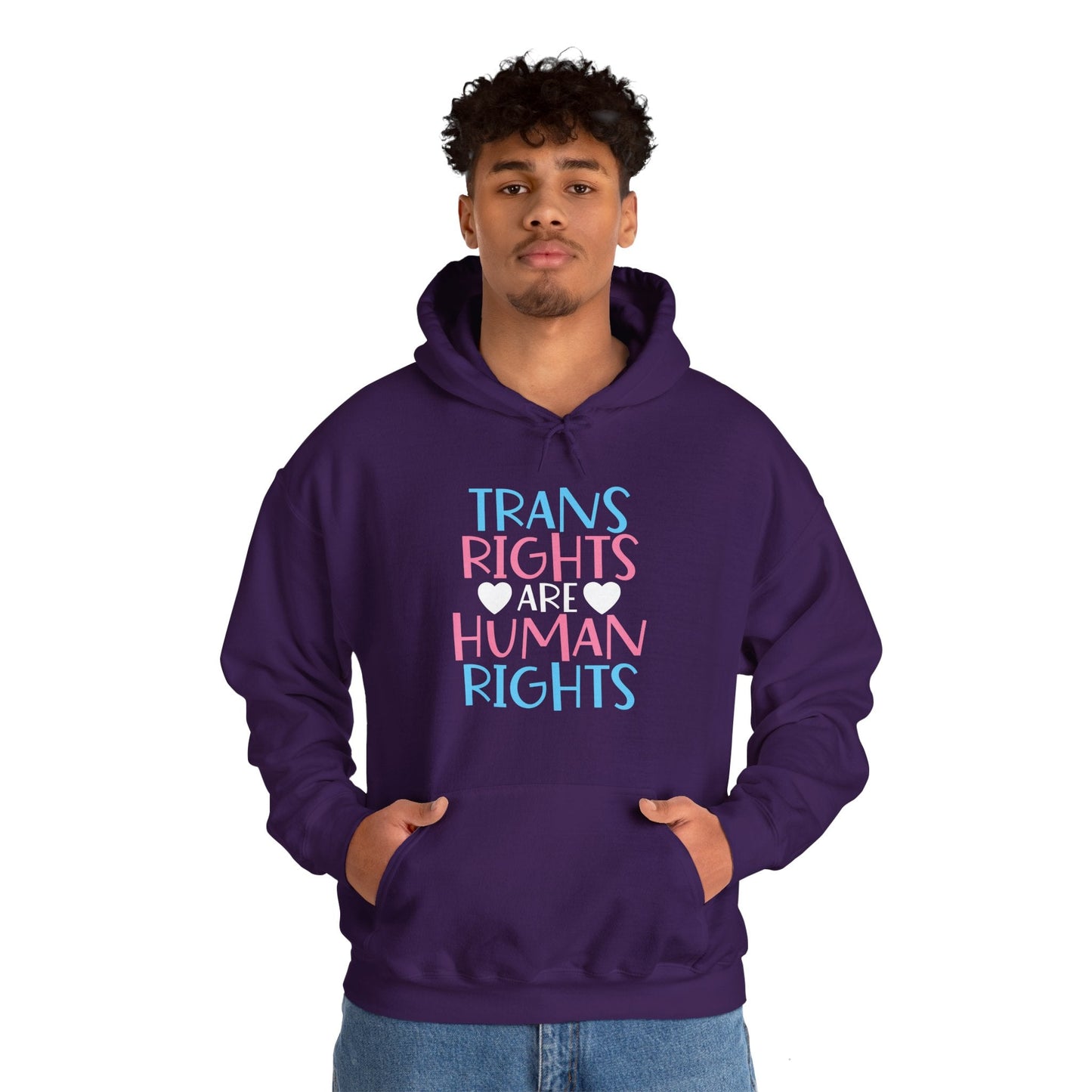 Trans Rights are Human Rights Hoodie - Hoodie - The Lucky Wombat