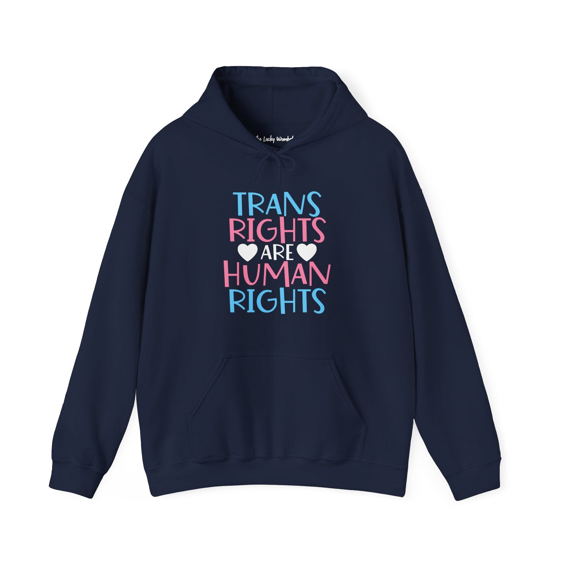 Trans Rights are Human Rights Hoodie - Hoodie - The Lucky Wombat