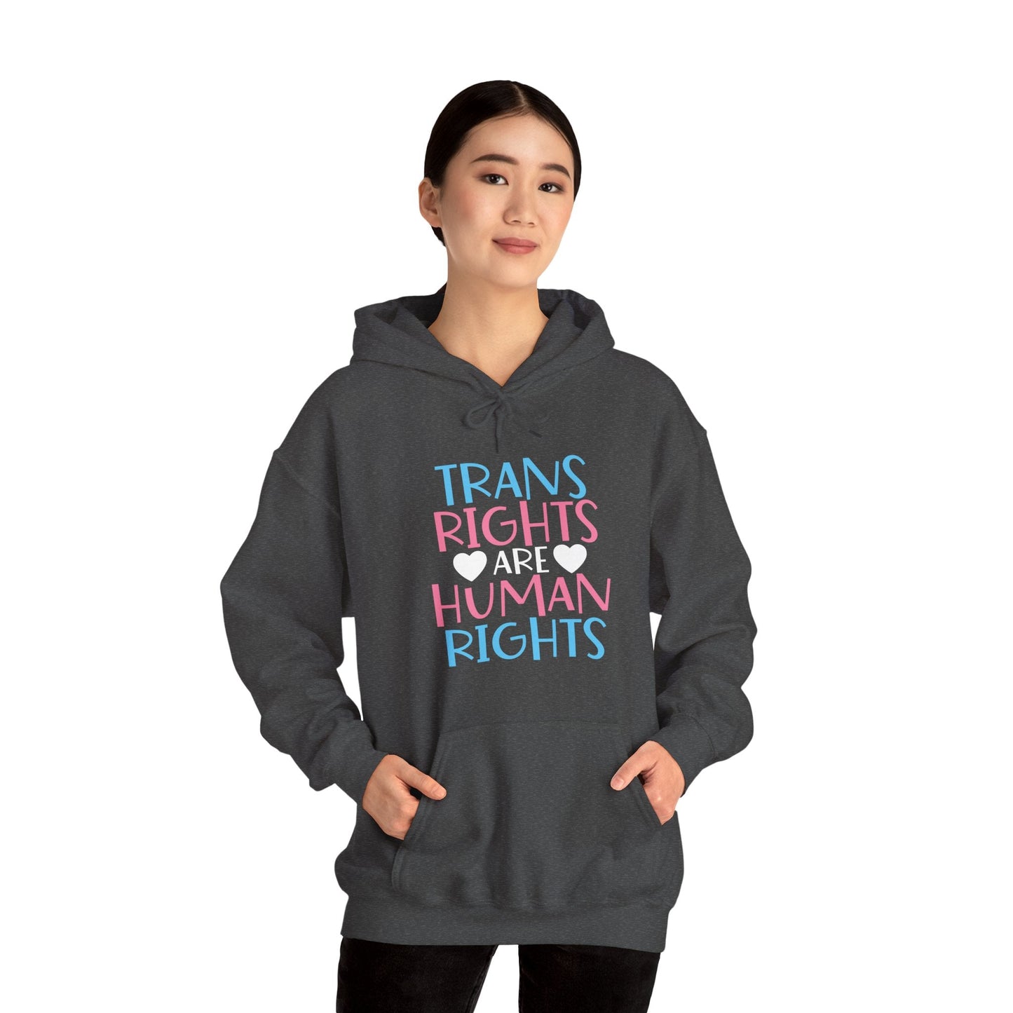 Trans Rights are Human Rights Hoodie - Hoodie - The Lucky Wombat