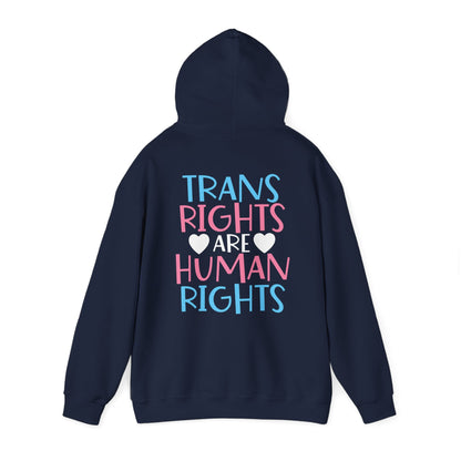 Trans Rights are Human Rights Hoodie - Hoodie - The Lucky Wombat
