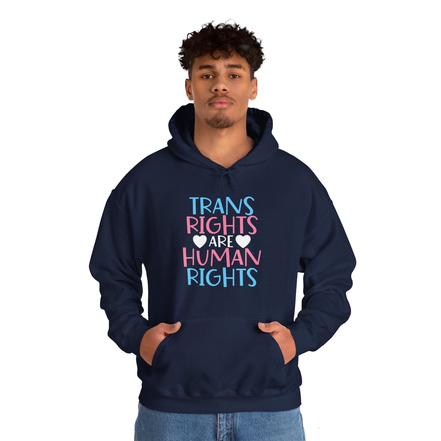 Trans Rights are Human Rights Hoodie - Hoodie - The Lucky Wombat