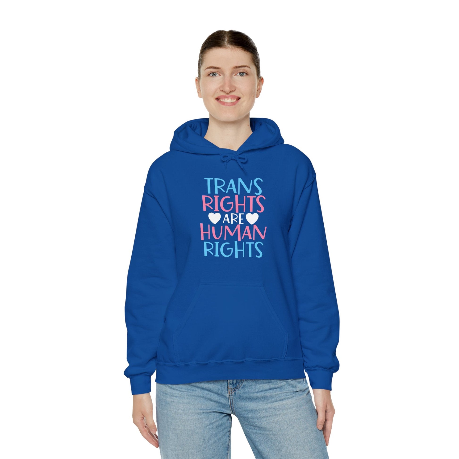 Trans Rights are Human Rights Hoodie - Hoodie - The Lucky Wombat