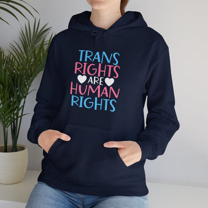 Trans Rights are Human Rights Hoodie - Hoodie - The Lucky Wombat