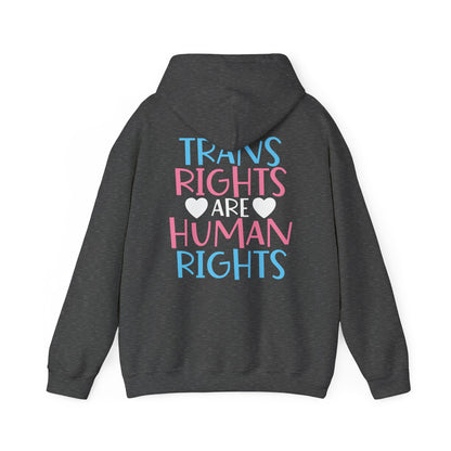Trans Rights are Human Rights Hoodie - Hoodie - The Lucky Wombat